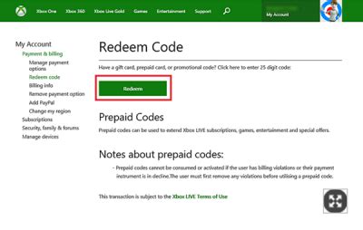 redeem prepaid codes   xbox purchases  extend