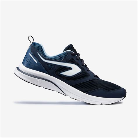 mens running shoes run active blue dark blue kalenji decathlon