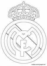 Madrid Real Coloring Logo Pages Soccer Escudo Ronaldo Colouring Do Cristiano Club Print Drawing Fc Para Colorir Color Barcelona Desenho sketch template