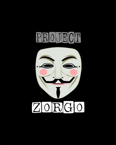 project zorgo anonymous mask hacker digital art  luke henry