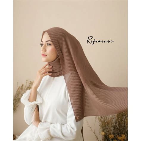 pashmina plisket pleated shawl sentral grosir jilbab  produsen
