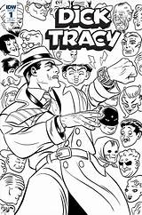 Dick Coloring Tracy Book Cover Alive Dead Copy sketch template