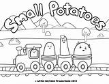 Coloring Pages Potatoes Small Train Disney Potato Jr Printable Junior Colouring Clipart Kids Color Chip Cartoon Trains Library Erica Kepler sketch template