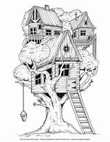 Coloring Pages Treehouse Choose Board sketch template