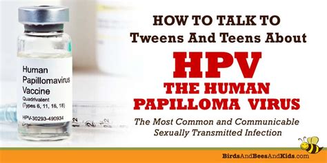 how to talk to tweens and teens about hpv birds and bees