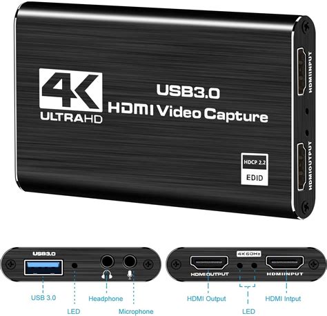 digitnow 4k audio video capture card hdmi usb 3 0 video