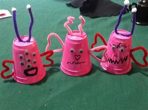 paper cup monsters school art projects art activities kids club