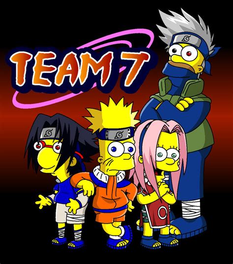 equipos de naruto simpsons diversión otaku wiki