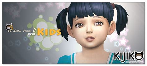 sims  ccs   eyelashes toddlers version  kijiko