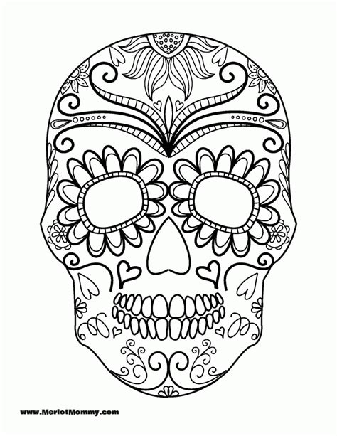 candy skull sugar skull coloring pages kisanak png