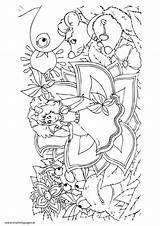 Thumbelina Colouring Pages Fairytale Mummypages Ie Pdf Little sketch template