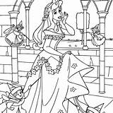 Coloring Pages Disney Sleeping Fantasy sketch template