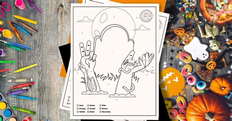 spooktacular halloween activity cutest color  number printables