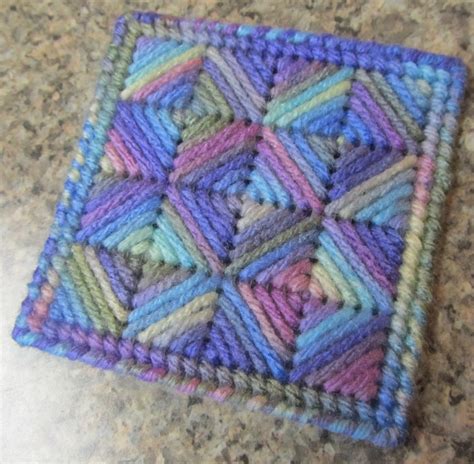 plastic canvas coasters  pattern nuts  needlepoint