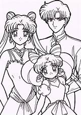Sailor Moon Coloring Pages Anime Para Colorear Mamoru Girls Usagi Dibujos Colouring Sailormoon Sheets Drawing Chibiusa Book Printable Coloriage Crystal sketch template
