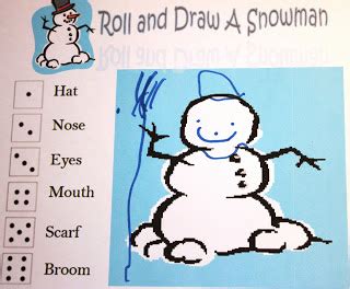 roll  snowman printable  activity mom