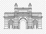 Drawing India Gate Clipart Paintingvalley Drawings sketch template