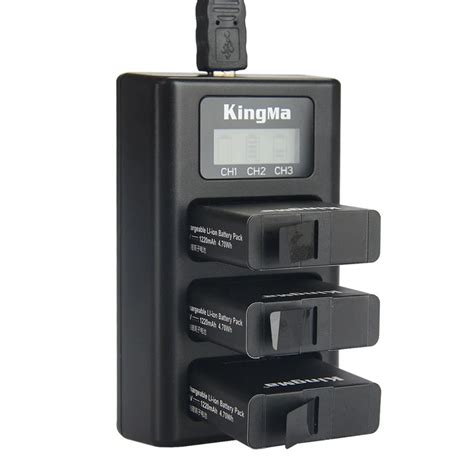 kingma bm usb  channel battery   charger  gopro hero  hero  action camera