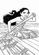 Moana Coloring Pages Disney Printables Kids sketch template