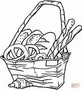 Coloring Bread Pages Popcorn Basket Printable Drawing Pretzels Colouring Color Clipart Oscar Grouch Print Bag Getcolorings Picnic Clipartmag Clip Getdrawings sketch template
