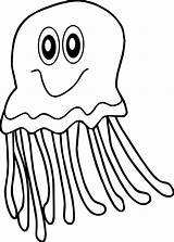 Jellyfish Coloring Wecoloringpage sketch template