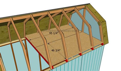 build  gambrel roof shed howtospecialist