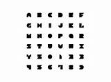 Block Font Dribbble Attempt Designing Face Type First sketch template
