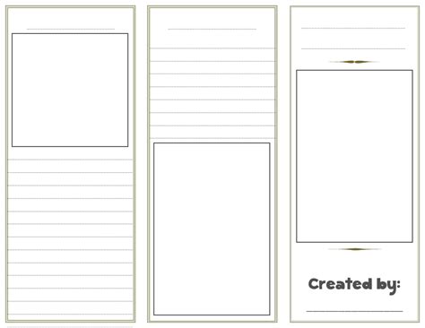 blank tri fold brochure template  printable   blank