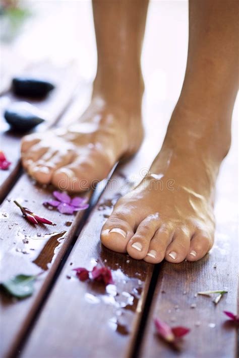 foot care spa feet  sauna surrounded  fresh flowers ad spa