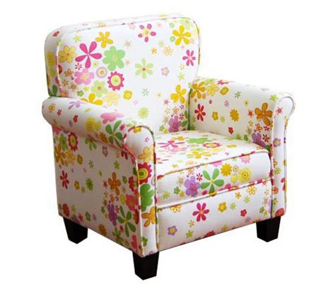 kinfine girls pink mini dot chair beautiful floral chair