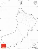 Map Oman Blank Labels Cropped Outside Simple East North West sketch template