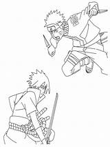 Sasuke Coloring sketch template