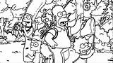 Coloring Simpsons Pages Wecoloringpage sketch template