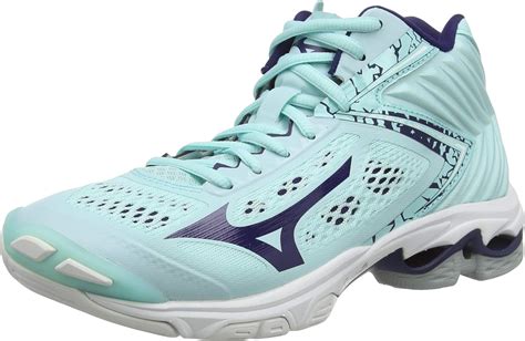 mizuno womens wave lightning  mid volleyball shoes amazoncouk shoes bags