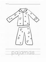 Pajama Pajamas Llama Pijama Atividades Thelearningsite Pyjamas Pyjama Pj Colorir Vestiti Educative Rhyming sketch template