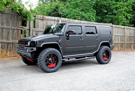 hummer  wrapped   satin black wrap outfitted    fuel hostage wheels  toyo mt