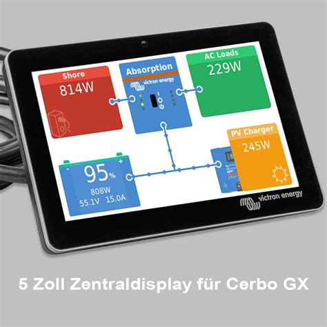 zoll systemdisplay victron gx touch  fuer cerbo gx