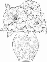 Coloring Realistic Pages Flower Flowers Getdrawings sketch template