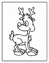 Coloring Pages Reindeer Baby Getcolorings Raindeer sketch template