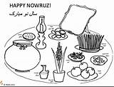 Norooz Nowruz Haftseen Activity Farsi sketch template