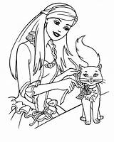 Barbie Coloring Pages Dog Getcolorings Colouring Printable sketch template