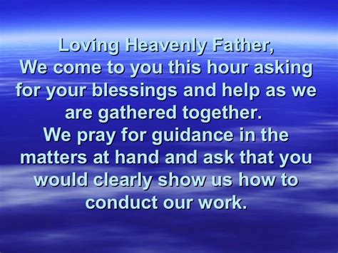 work prayer