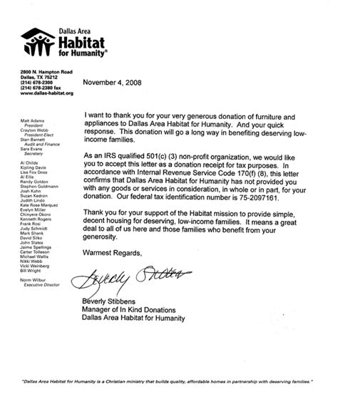 rent  center dallas area habitat  humanity appreciation letter