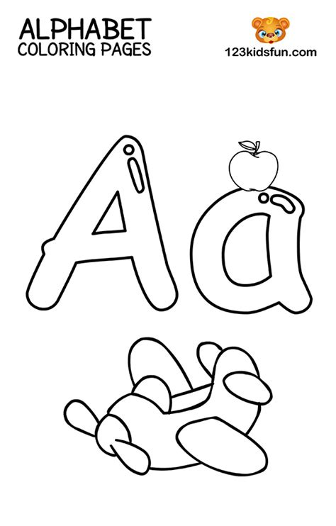 printable alphabet coloring pages  kids number  coloring