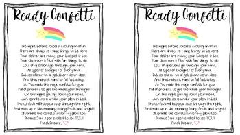 ready confetti poem teaching resources tpt