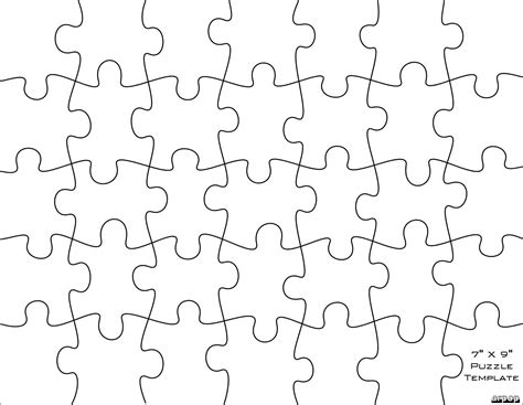 puzzle pieces template   puzzle pieces template png