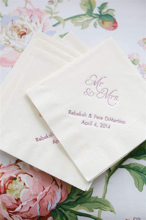 personalized cocktail napkins