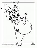 Coloring Who Pages Cindy Grinch Lou Christmas Stole Color Print Colouring Cartoon Decorations sketch template