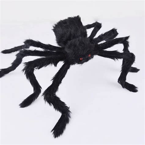Maynos Halloween Plush Spider Decorations 6 Size Realistic Hairy