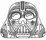 Coloring Pages Skull Muertos Dia Los Printable Print Crazy Aztec Dead Sugar Color Adults Troll El Face Vader Darth Mandala sketch template